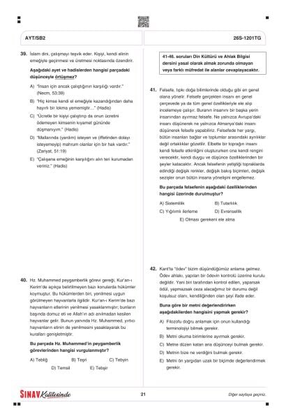 Sınav Kalitesinde AYT Deneme: ÖSYM Verilerine Göre Gerçek Sıralamanı Gör!