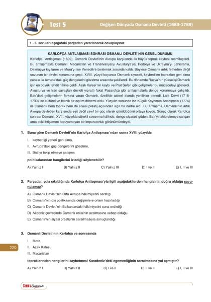 Sınav Yayınları Sınav Kalitesinde 11. Sınıf Eşit Ağırlık Sözel Tüm Dersler Soru Bankası