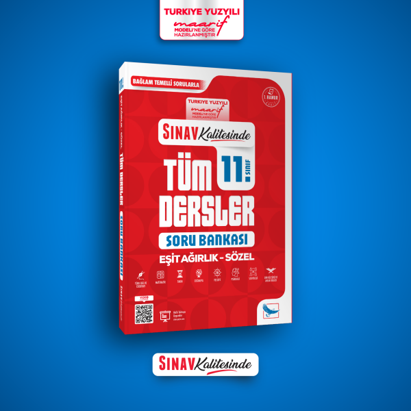 Sınav Yayınları Sınav Kalitesinde 11. Sınıf Eşit Ağırlık Sözel Tüm Dersler Soru Bankası