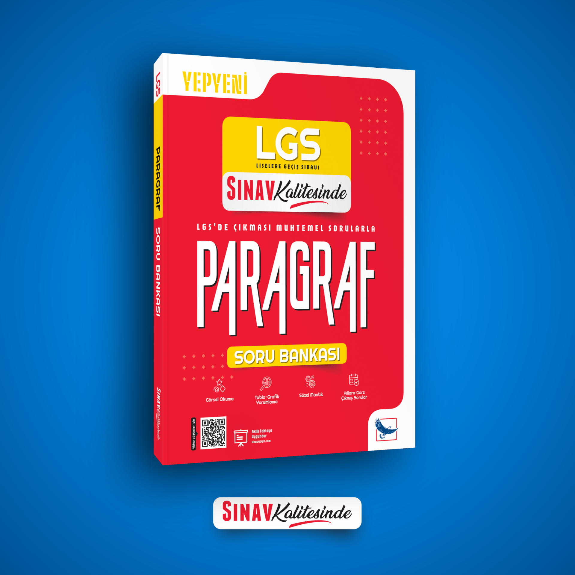 Sınav Yayınları Sınav Kalitesinde 8. Sınıf LGS Paragraf Soru Bankası ve 15 Özel Deneme