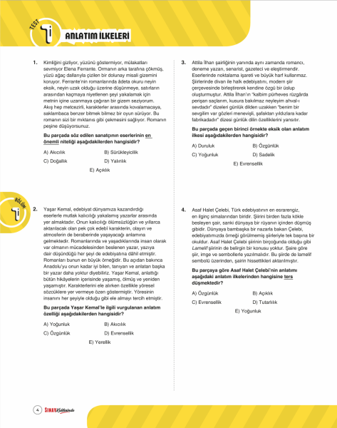 Sınav Yayınları Sınav Kalitesinde 10. Sınıf Paragraf Soru Bankası