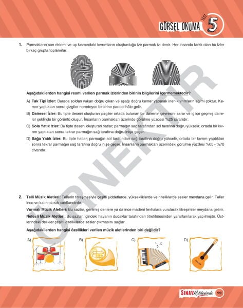 Sınav Yayınları Sınav Kalitesinde 7. Sınıf Paragraf Soru Bankası