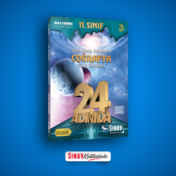 Sınav Yayınları 11. Sınıf Coğrafya 24 Adımda Özel Konu Anlatımlı Soru Bankası