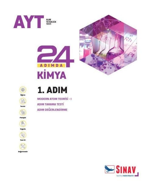 Sınav Yayınları AYT Kimya 24 Adımda Konu Anlatımlı Soru Bankası