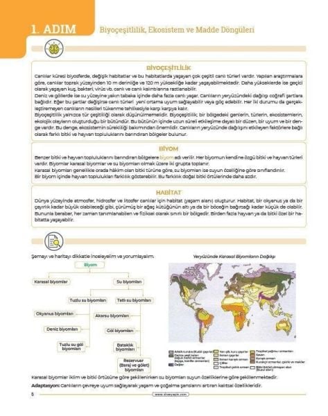 Sınav Yayınları AYT Coğrafya 24 Adımda Konu Anlatımlı Soru Bankası