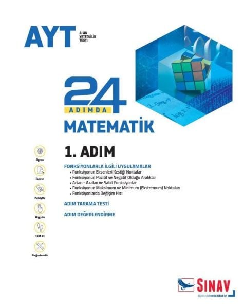 Sınav Yayınları AYT Matematik 24 Adımda Konu Anlatımlı Soru Bankası