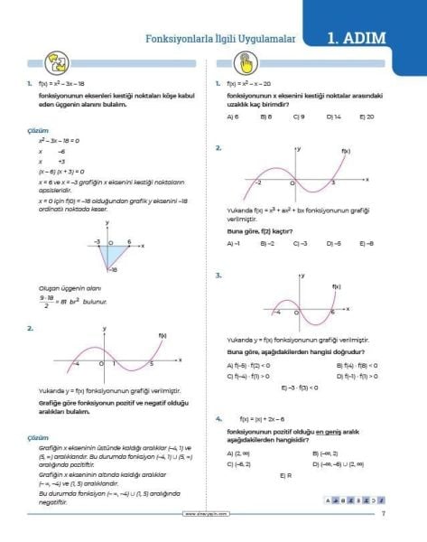 Sınav Yayınları AYT Matematik 24 Adımda Konu Anlatımlı Soru Bankası