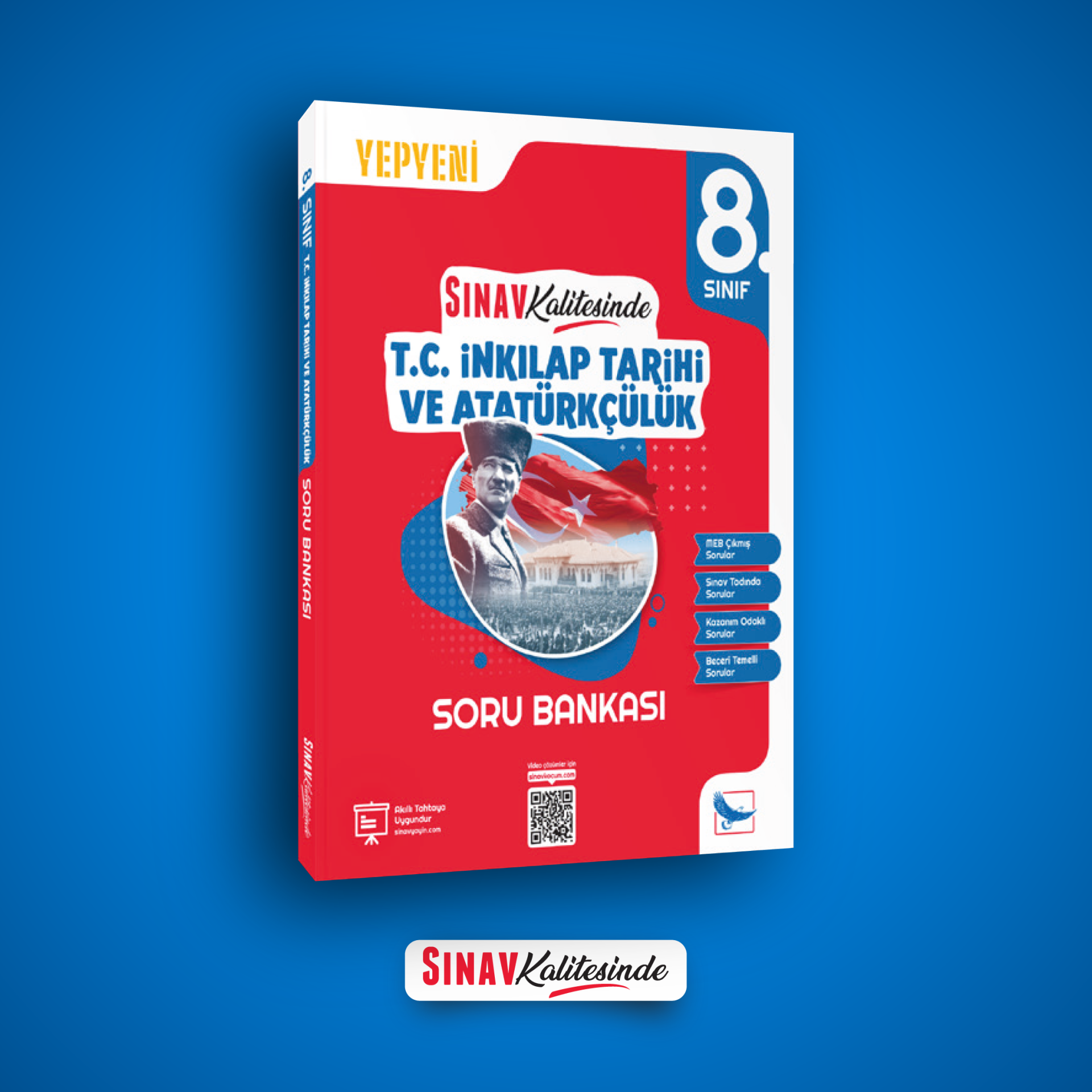 Sınav Yayınları Sınav Kalitesinde 8. Sınıf LGS T.C. İnkılap Tarihi ve Atatürkçülük Soru Bankası