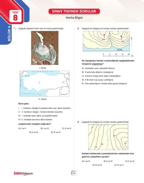 Sınav Yayınları Sınav Kalitesinde TYT Coğrafya Soru Bankası