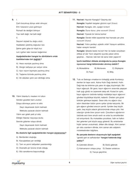 Sınav Karması AYT 3 Deneme