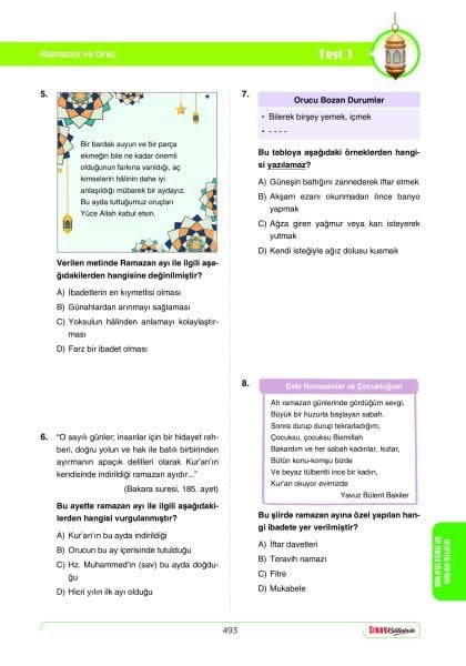 Sınav Yayınları Sınav Kalitesinde 6. Sınıf Tüm Dersler Soru Bankası
