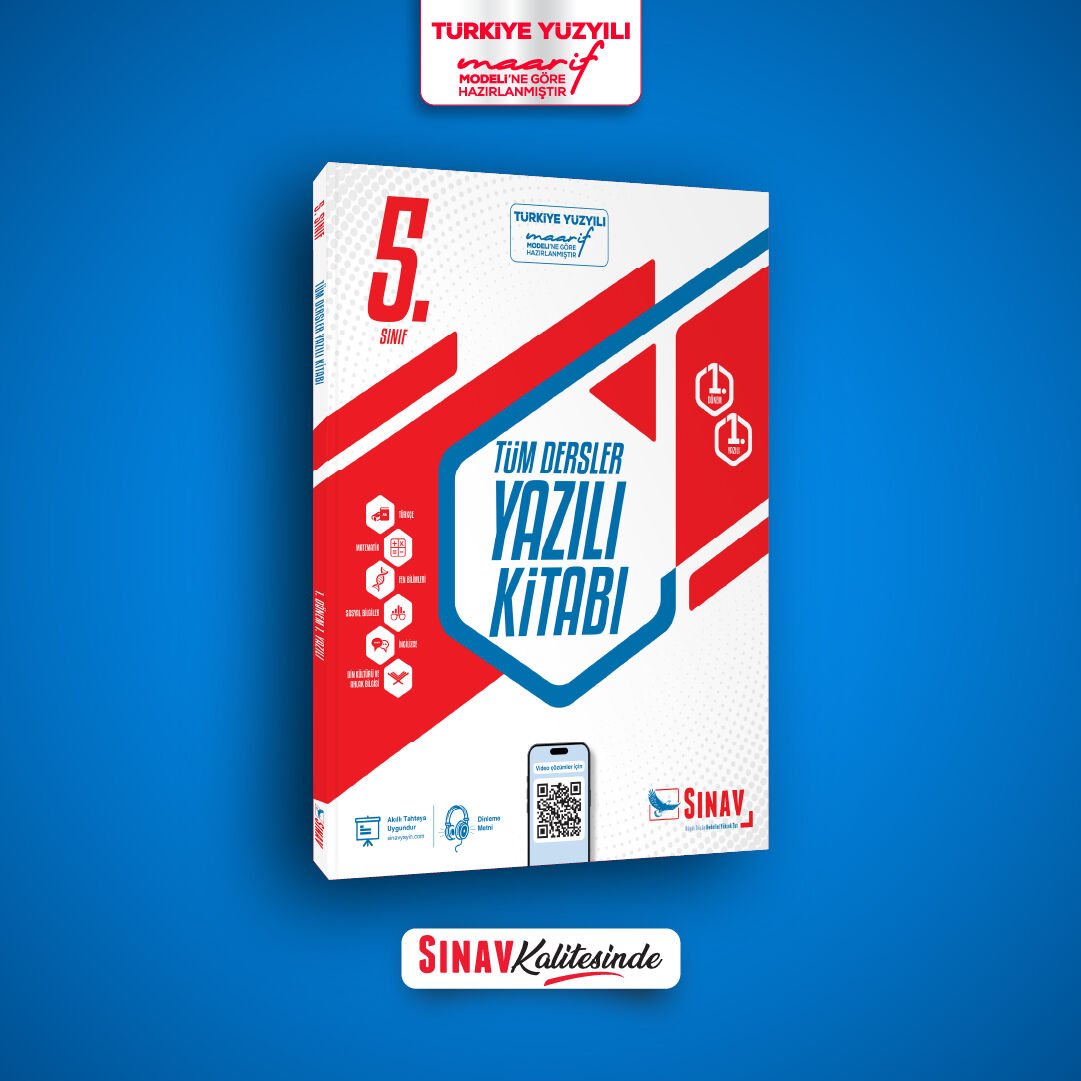 Sınav Yayınları 5. Sınıf Tüm Dersler 1. Dönem 1. Yazılı Kitabı