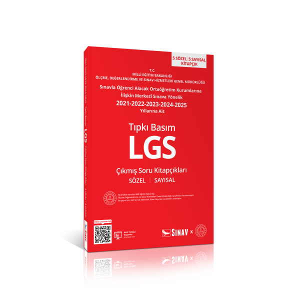 Sınav Yayınları 8. Sınıf LGS Tıpkı Basım Son 5 Yıl Çıkmış Soru Kitapçıkları