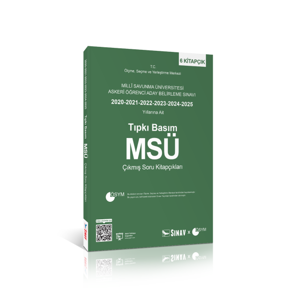 Sınav Yayınları MSÜ Tıpkı Basım Son 6 Yıl Çıkmış Soru Kitapçıkları