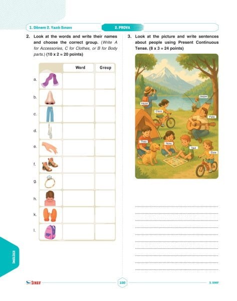 Sınav Yayınları 5. Sınıf Tüm Dersler 1. Dönem 2. Yazılı Kitabı